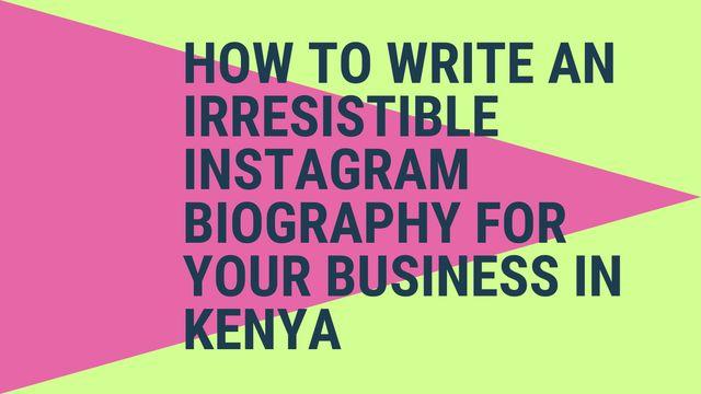 How to write irresistable instagram biography